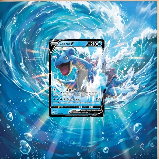 ラプラスV 049/202 SWSH01 ソード＆シールド ホロ ポケモンTCG拡張アート トップローダー展示