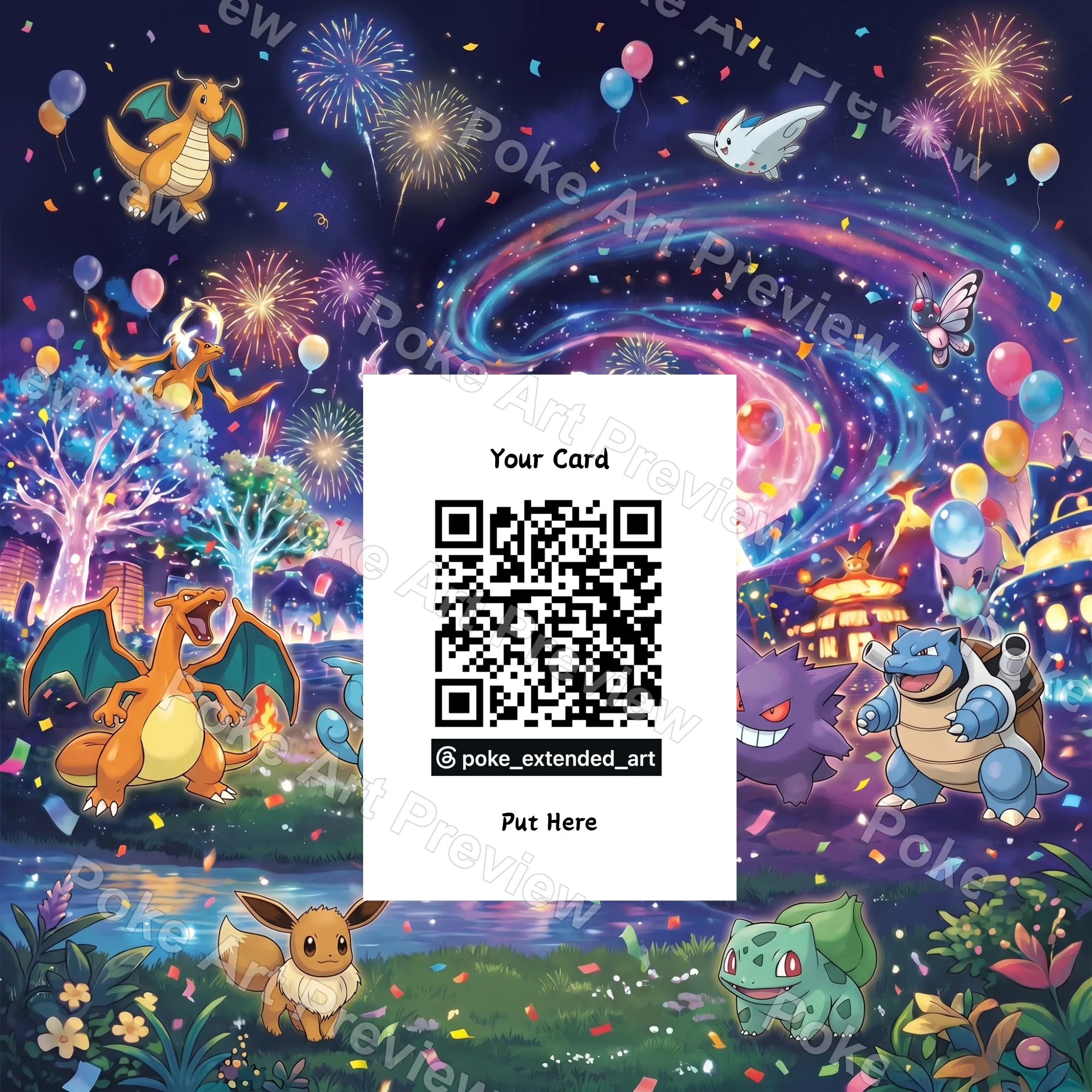 Celebratory Fanfare 028 エーストレーナープロモ ポケモンTCG拡張アート コレクター展示用 view 3