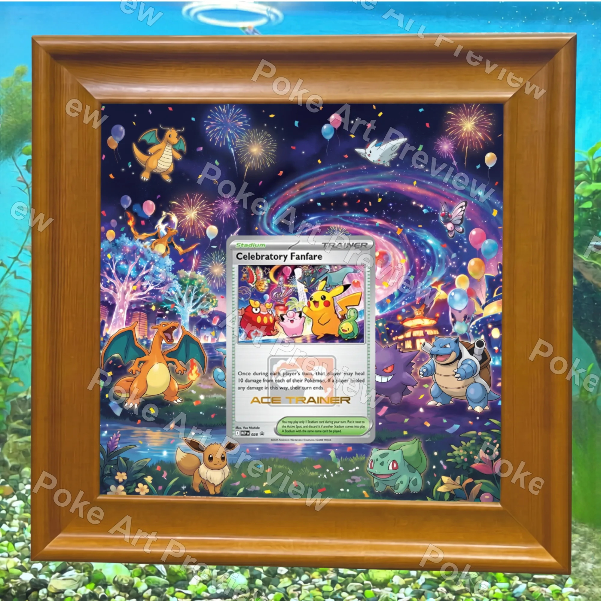 Celebratory Fanfare 028 エーストレーナープロモ ポケモンTCG拡張アート コレクター展示用 view 7