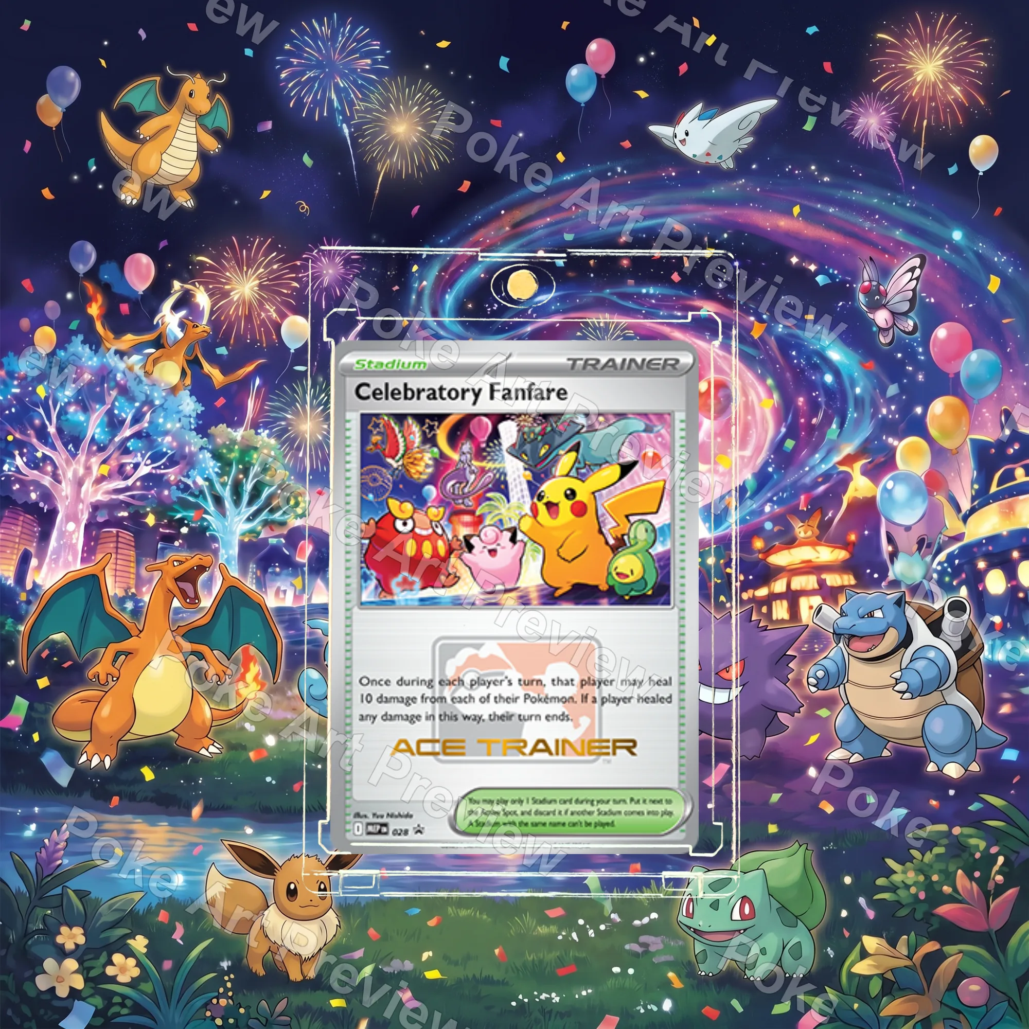 Celebratory Fanfare 028 エーストレーナープロモ ポケモンTCG拡張アート コレクター展示用