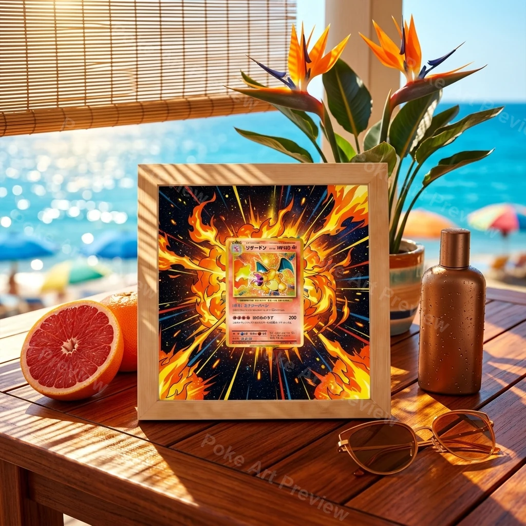Charizard Lizardon 011/087 CP6 20th Anniversary Rare Pokemon TCG extension art collector display