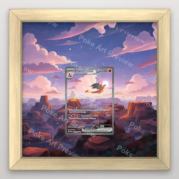 Charizard ex Scarlet & Violet 151 Pokemon TCG extension art collector display view 3
