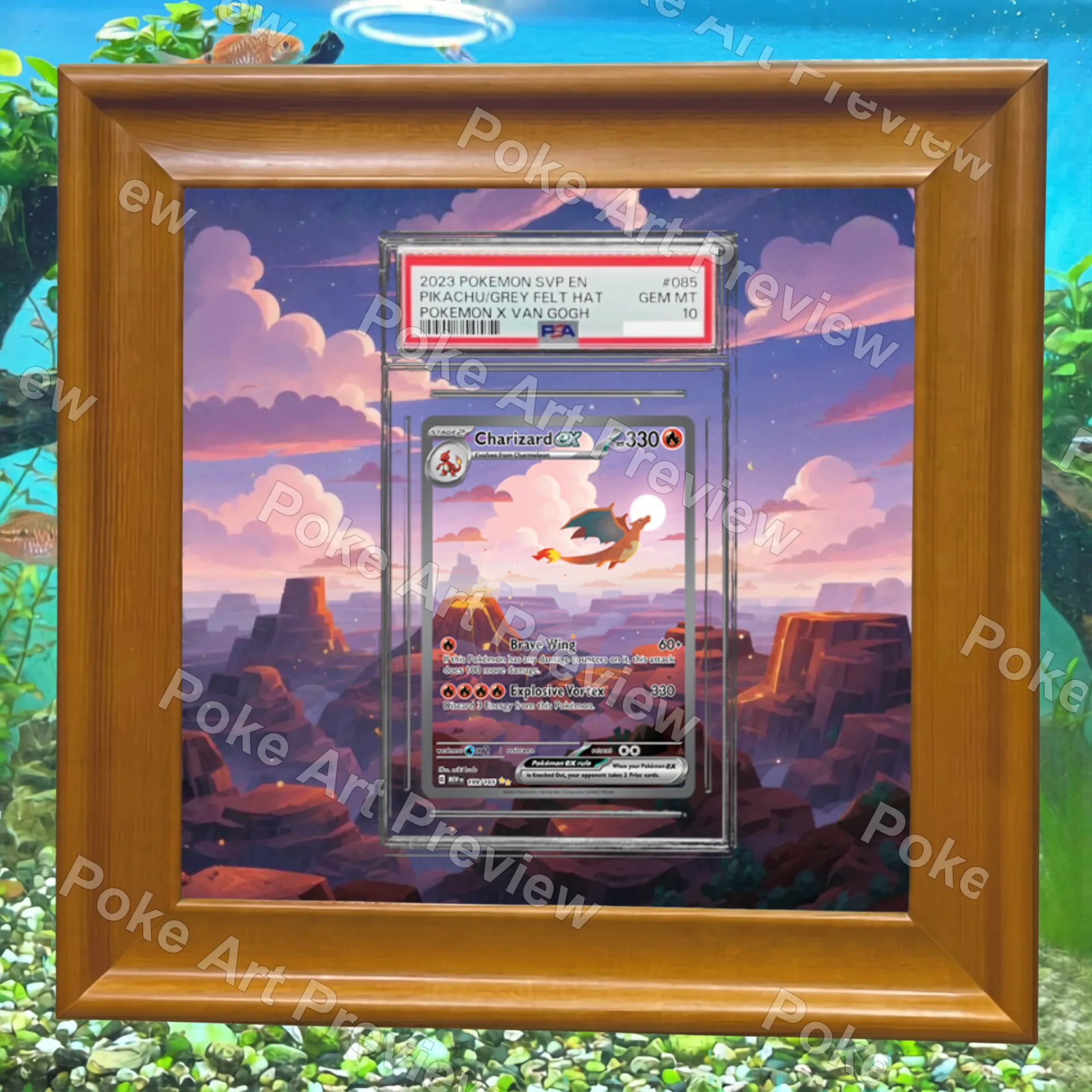 リザードンex 199/165 SV151 SIR ポケモンTCG拡張アート コレクター展示用 view 5