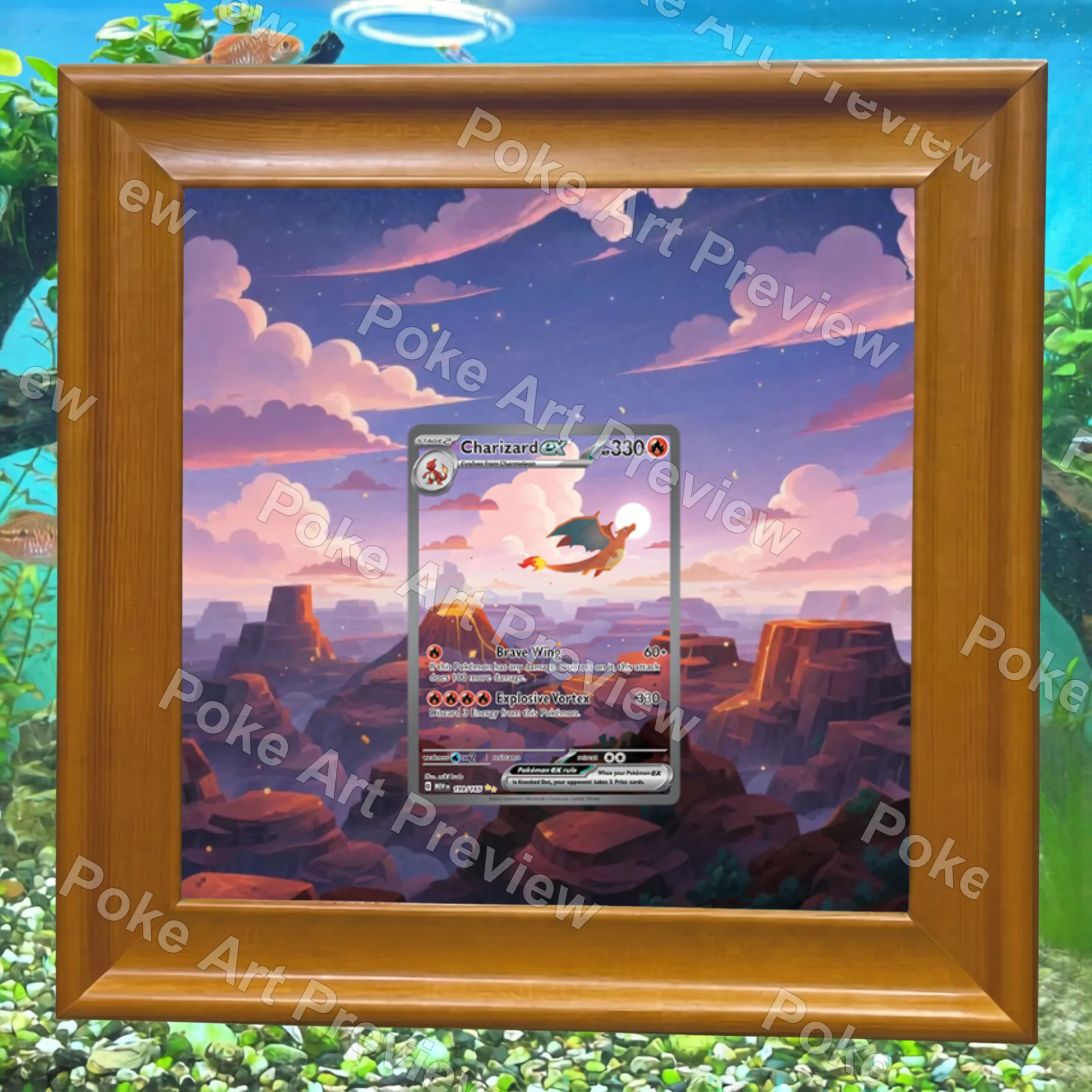 リザードンex 199/165 SV151 SIR ポケモンTCG拡張アート コレクター展示用 view 7