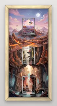 ヒトカゲ、リザード、リザードンex Scarlet & Violet 151 ポケモンTCG拡張アート コレクター展示用 view 3