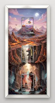 ヒトカゲ、リザード、リザードンex Scarlet & Violet 151 ポケモンTCG拡張アート コレクター展示用 view 5