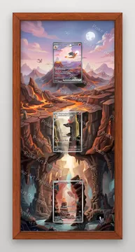 ヒトカゲ、リザード、リザードンex Scarlet & Violet 151 ポケモンTCG拡張アート コレクター展示用 view 2