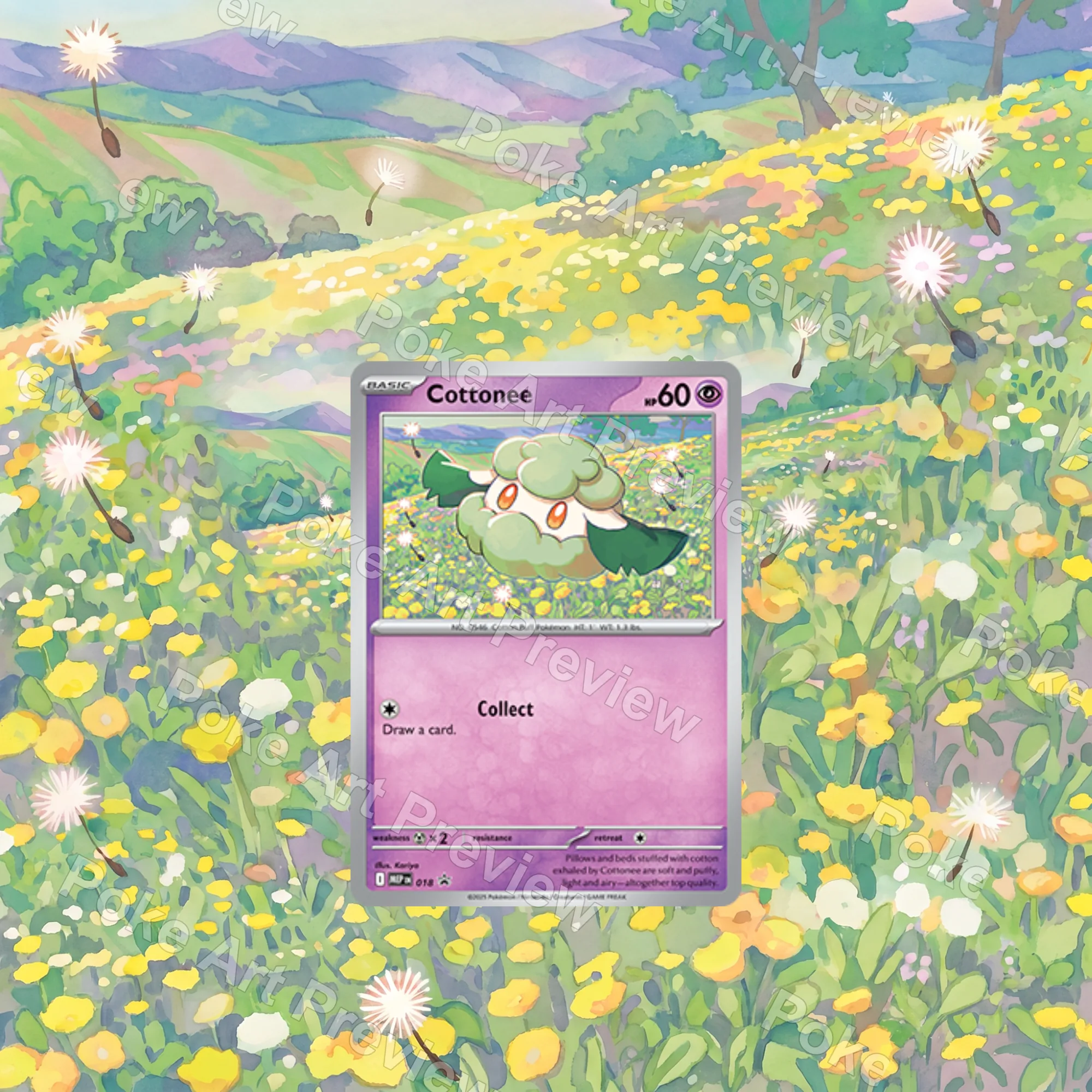 モンメン SV1P 018 プロモ ポケモンTCG拡張アート コレクター展示用