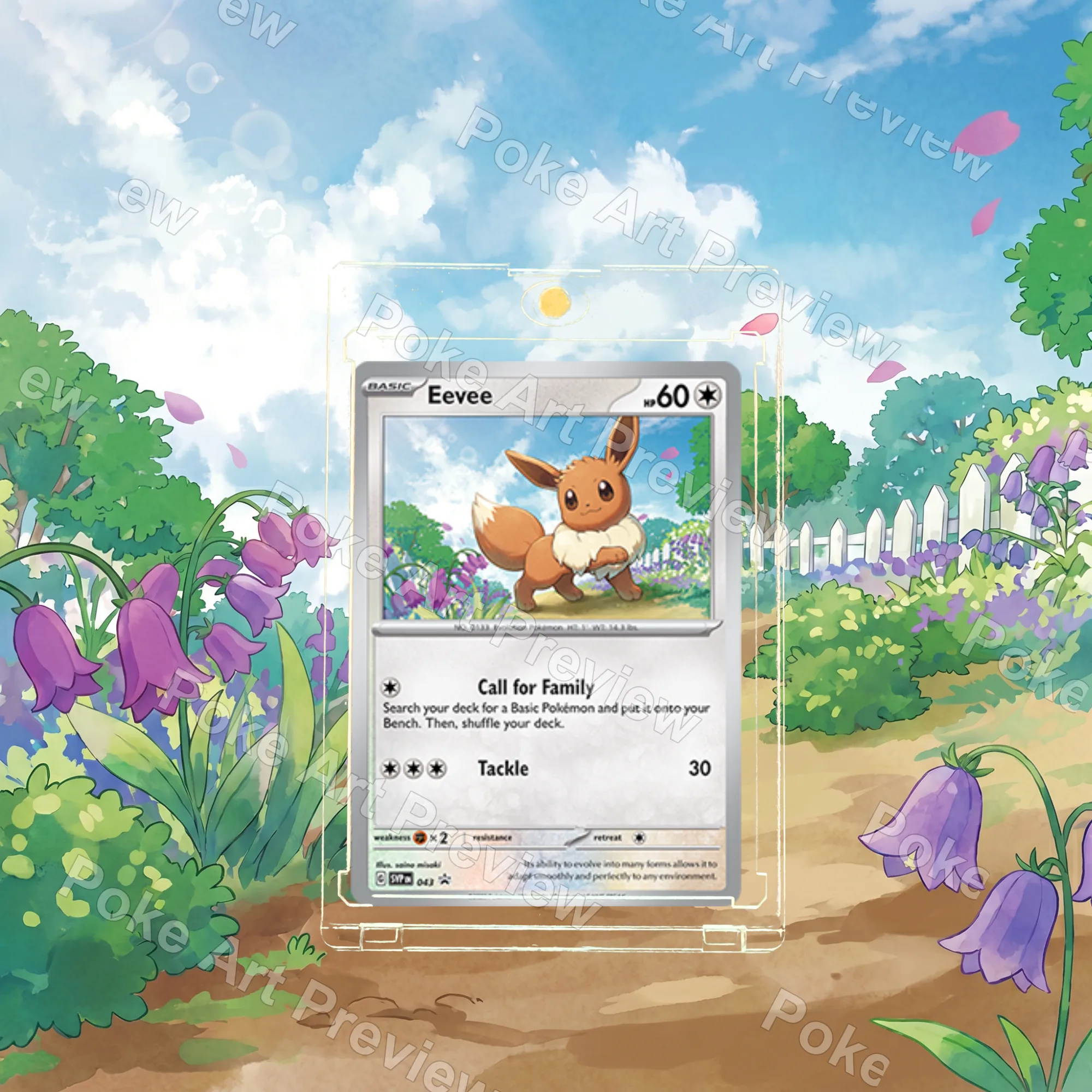イーブイ SV-P 043 プロモ ポケモンTCG拡張アート コレクター展示用 view 3