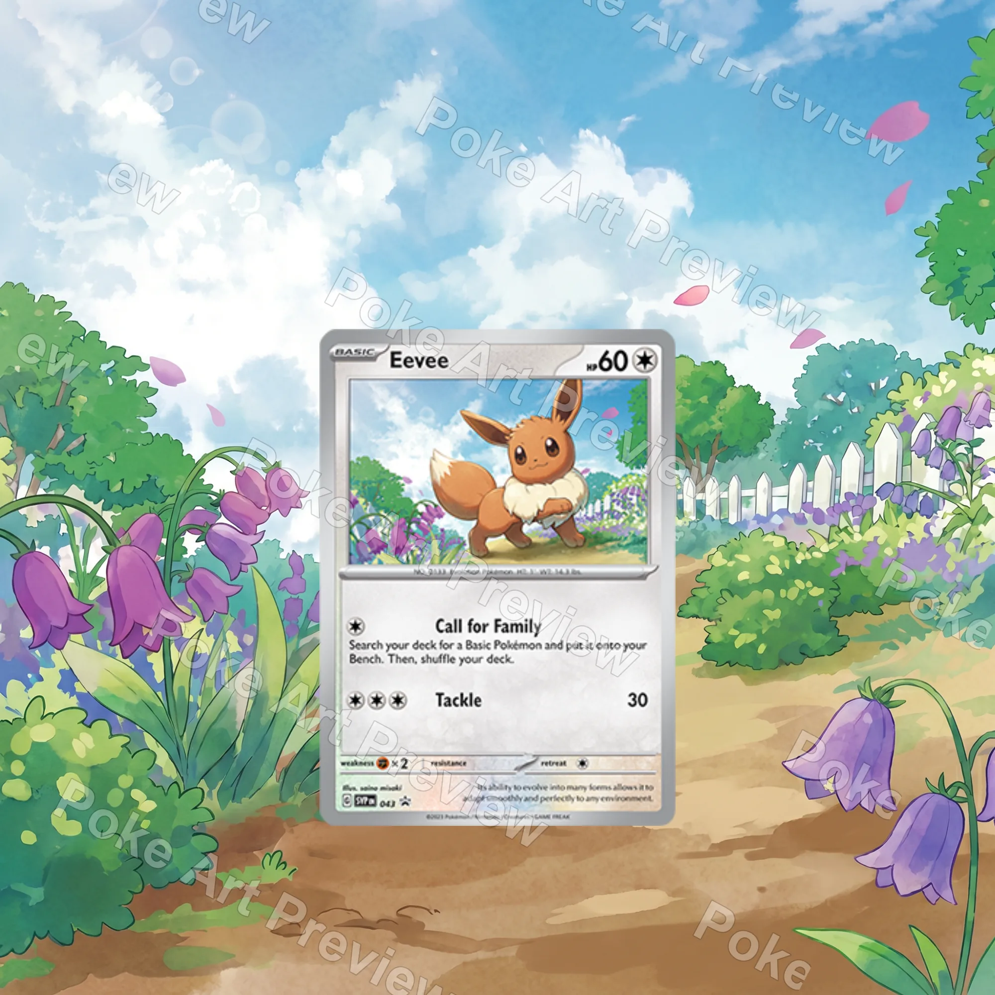 イーブイ SV-P 043 プロモ ポケモンTCG拡張アート コレクター展示用