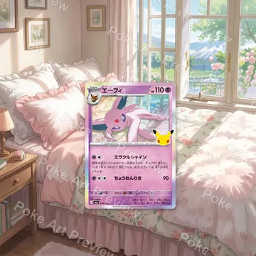 エーフィ 058/103 M6a ポケモンTCG拡張アート コレクター展示用 view 1