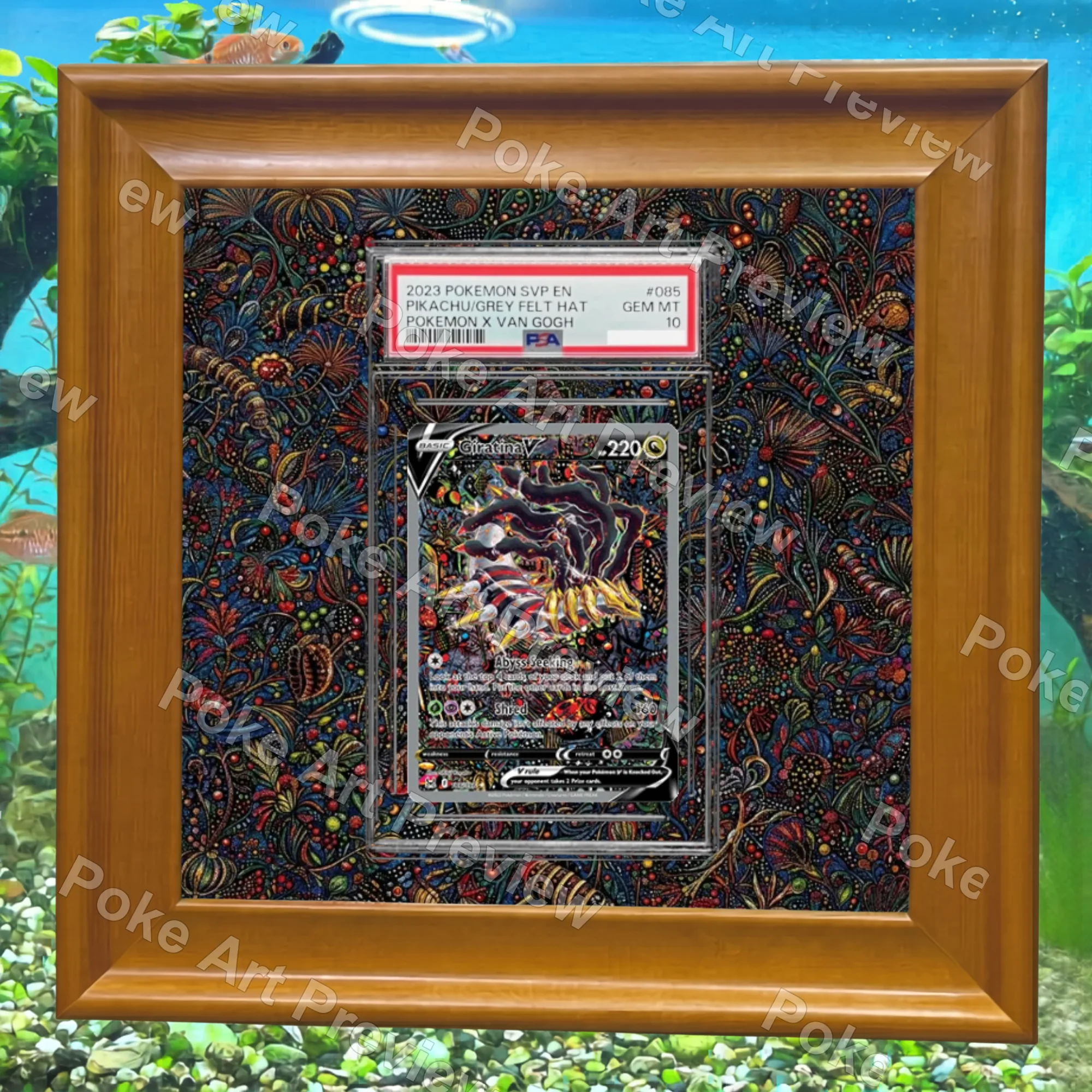 ギラティナV 186/196 PSA ロストオリジン ポケモンTCG拡張アート コレクター展示用 view 6