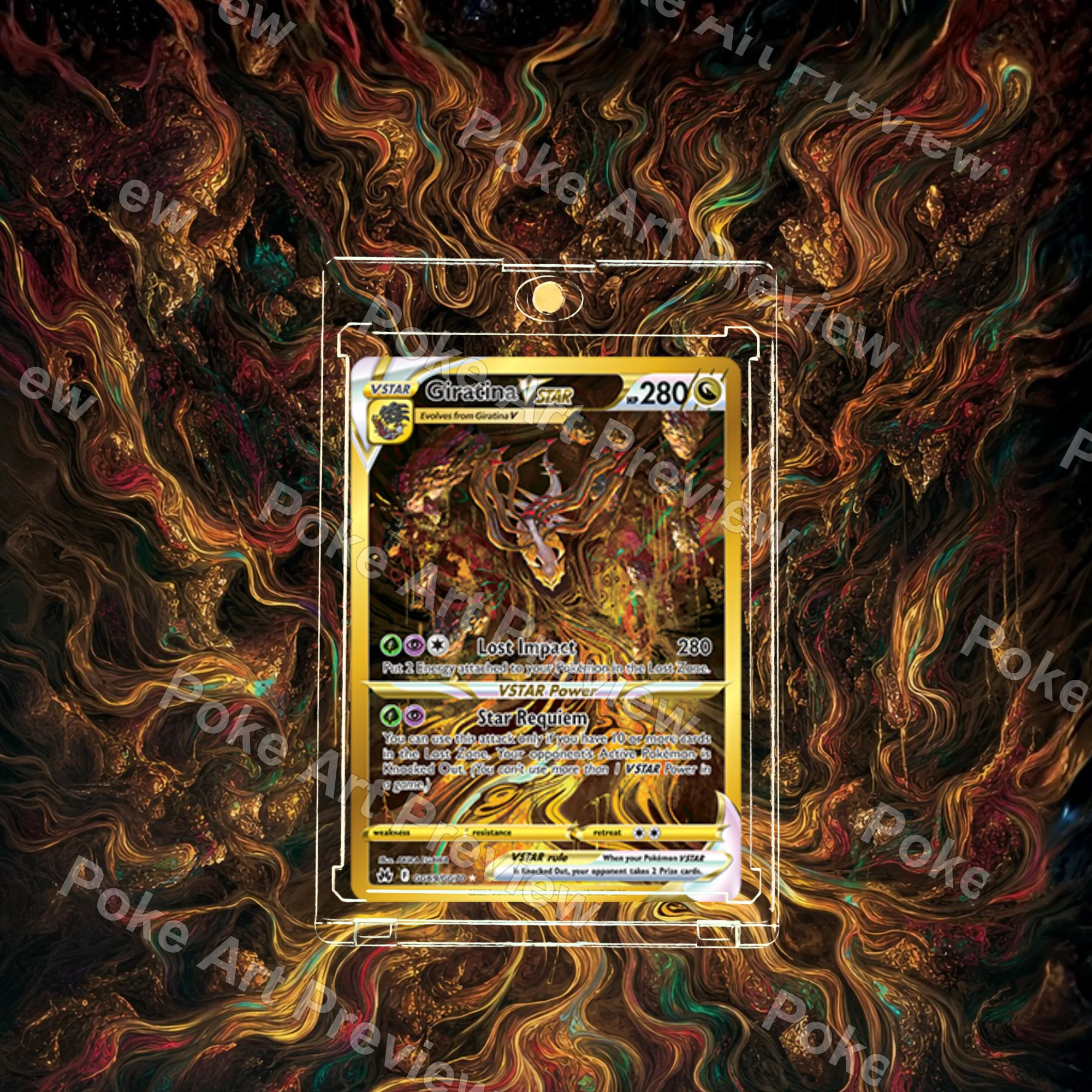 オリジンギラティナVSTAR Crown Zenith ポケモンTCG拡張アート コレクター展示用 view 3
