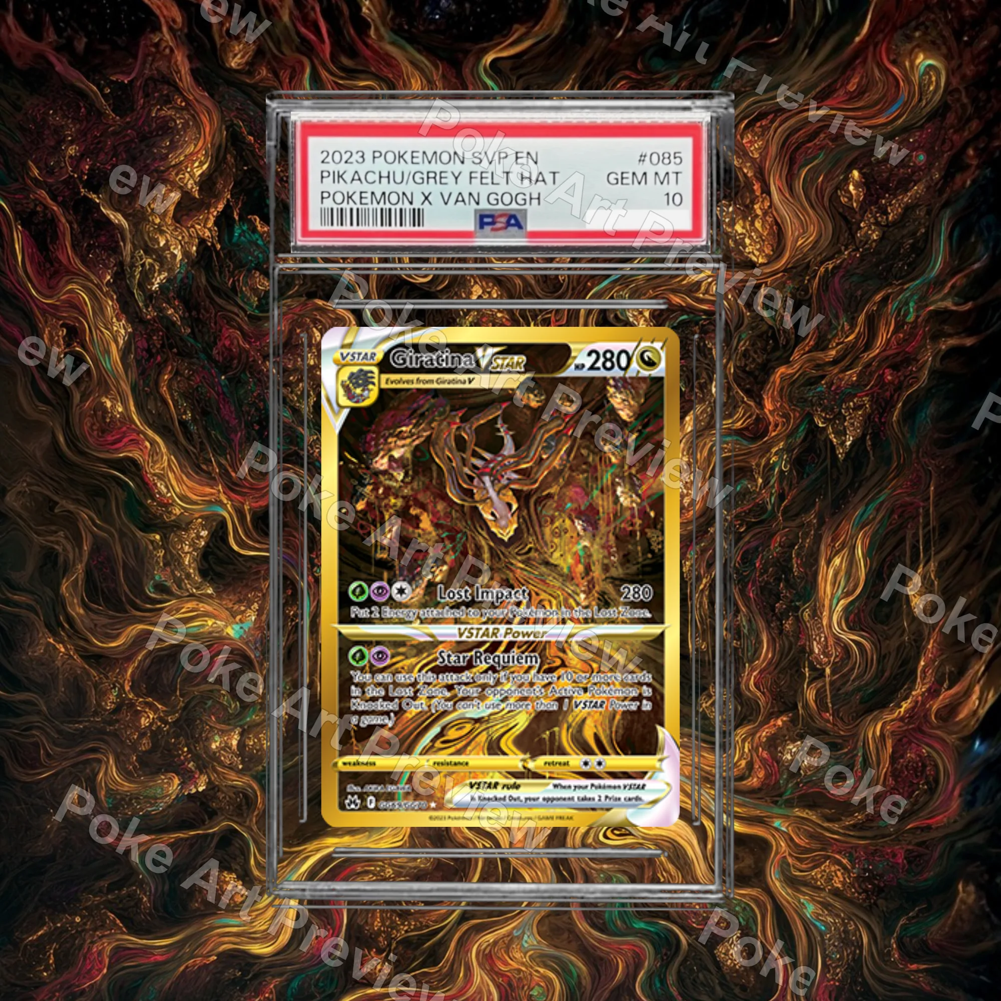 起源騎拉帝納 VSTAR GG69 Crown Zenith Pokemon TCG 延伸藝術 收藏展示 view 4