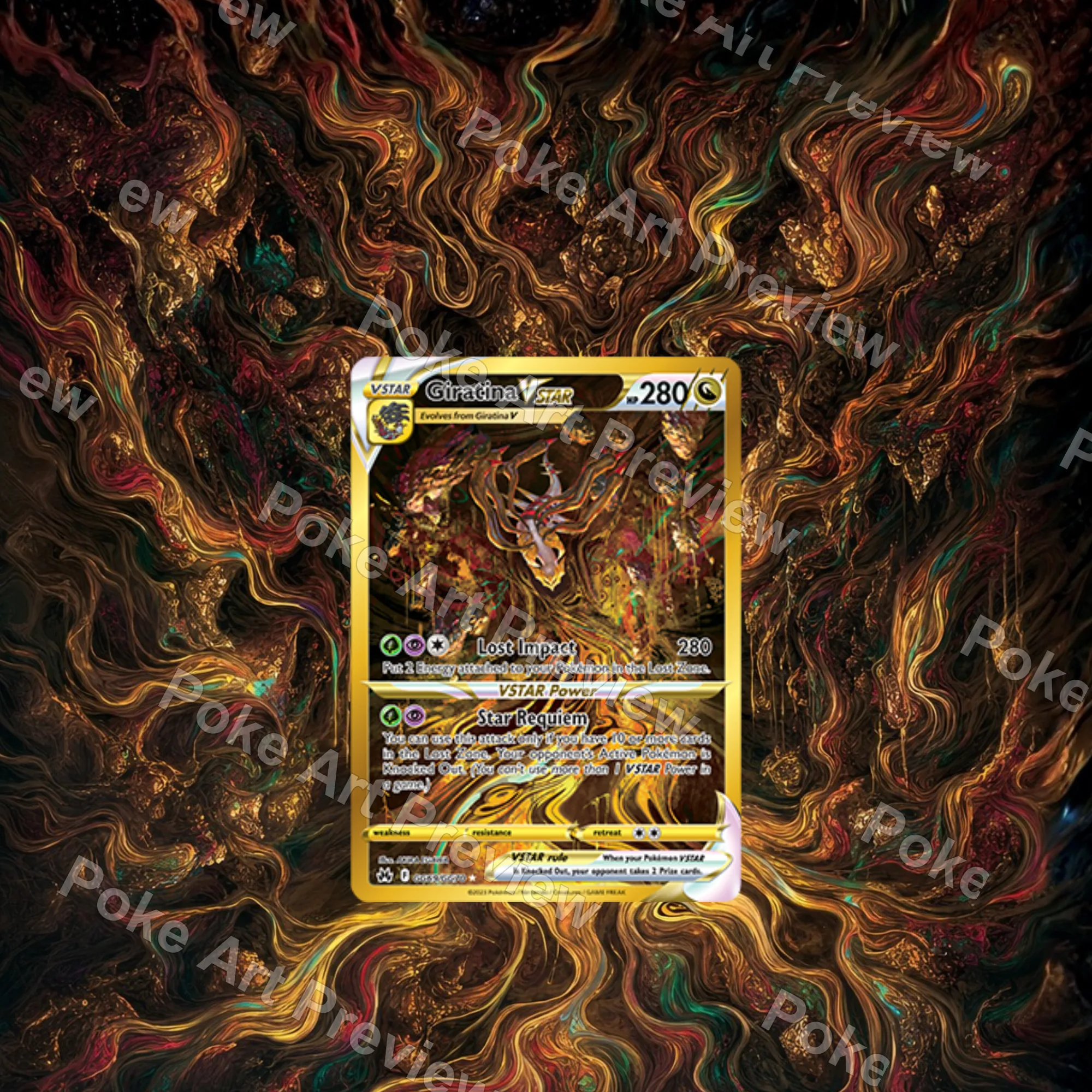 オリジンギラティナVSTAR Crown Zenith ポケモンTCG拡張アート コレクター展示用