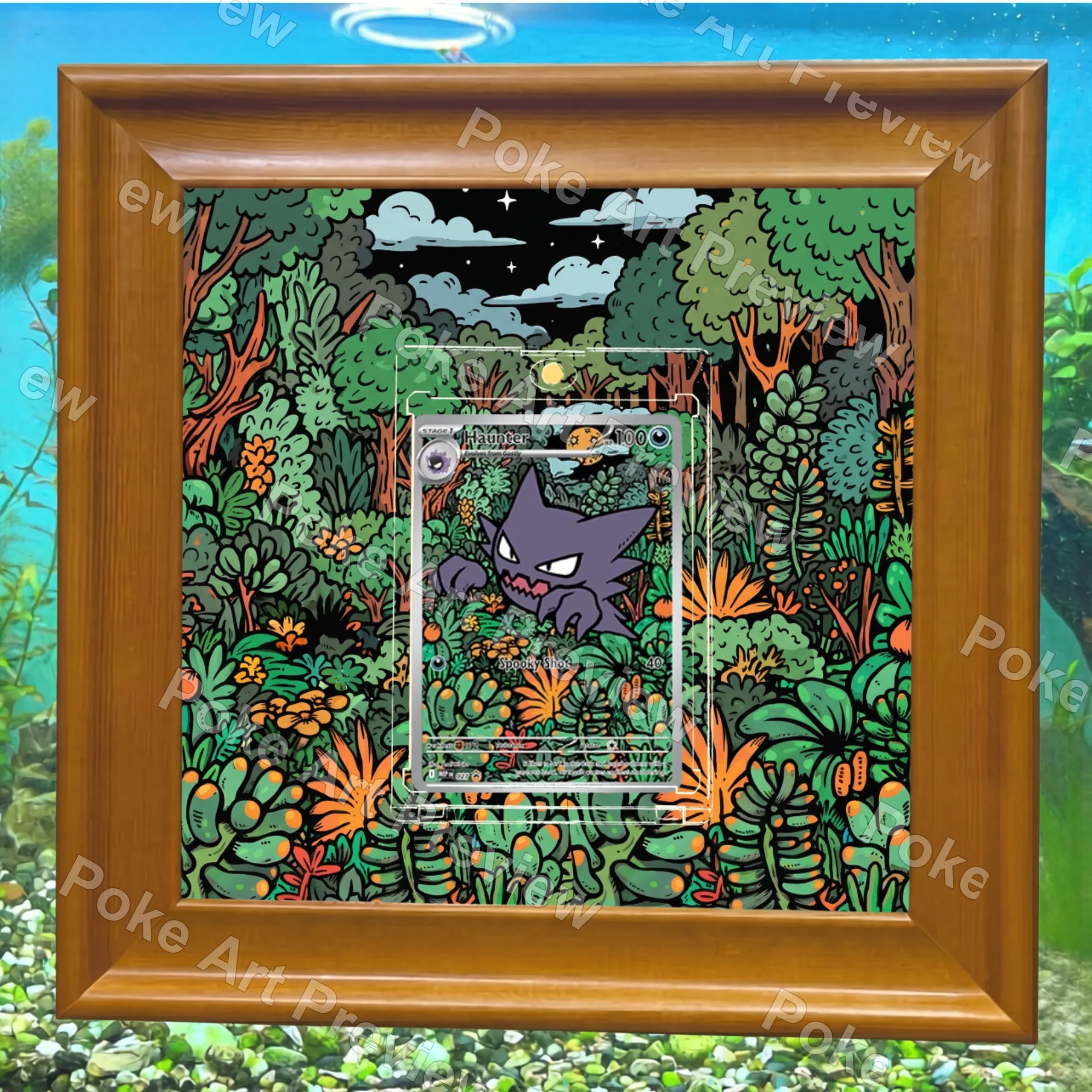 Haunter 027 Mega Evolution promo illustration rare Pokemon TCG extension art collector display view 6