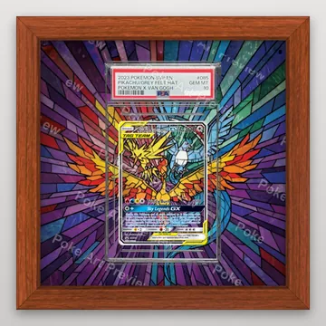 火焰鳥、閃電鳥與急凍鳥 GX Hidden Fates Stained Glass Promo Pokemon TCG 延伸藝術 收藏展示 view 2
