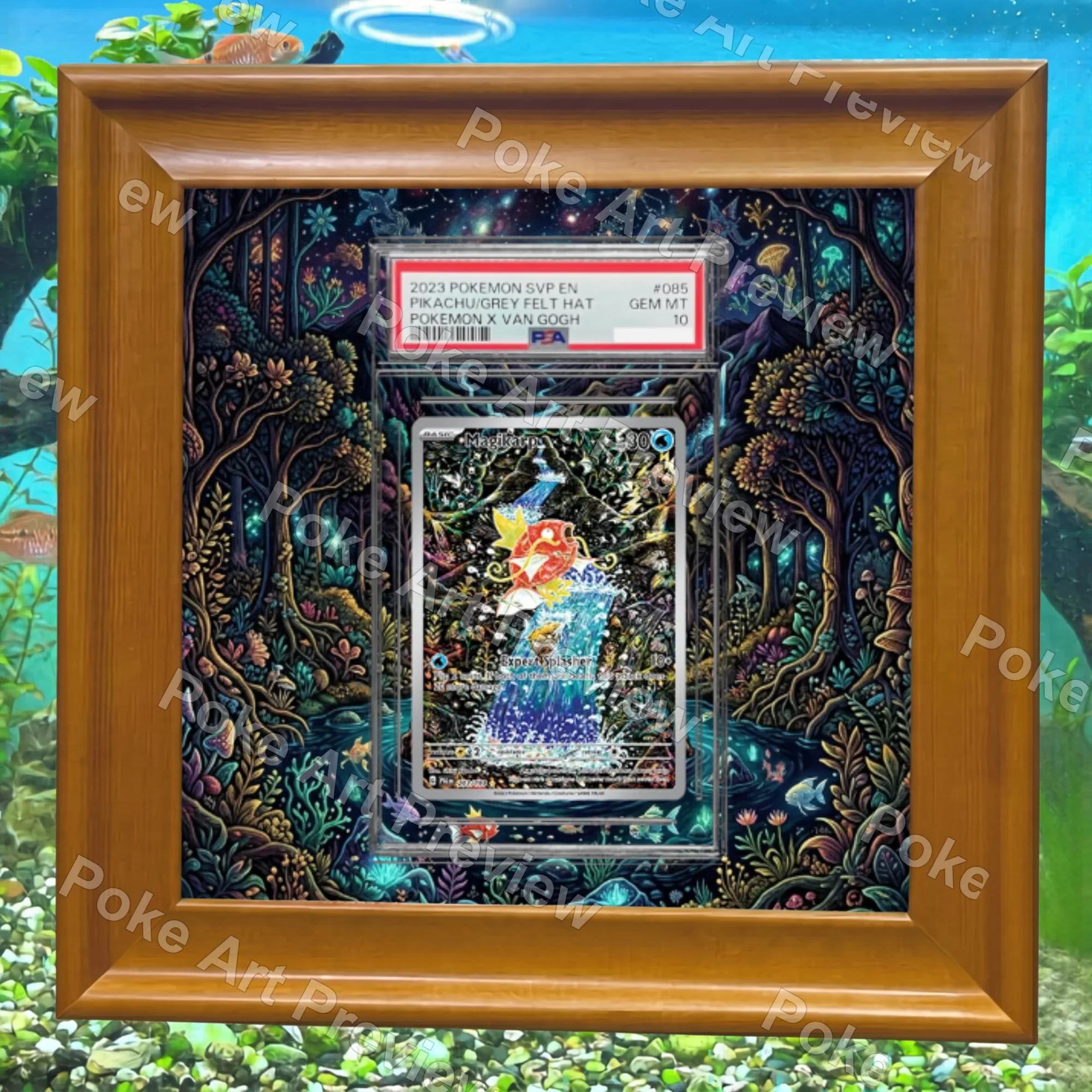 Magikarp 203/193 PSA Paldea Evolved Pokemon TCG extension art collector display view 7