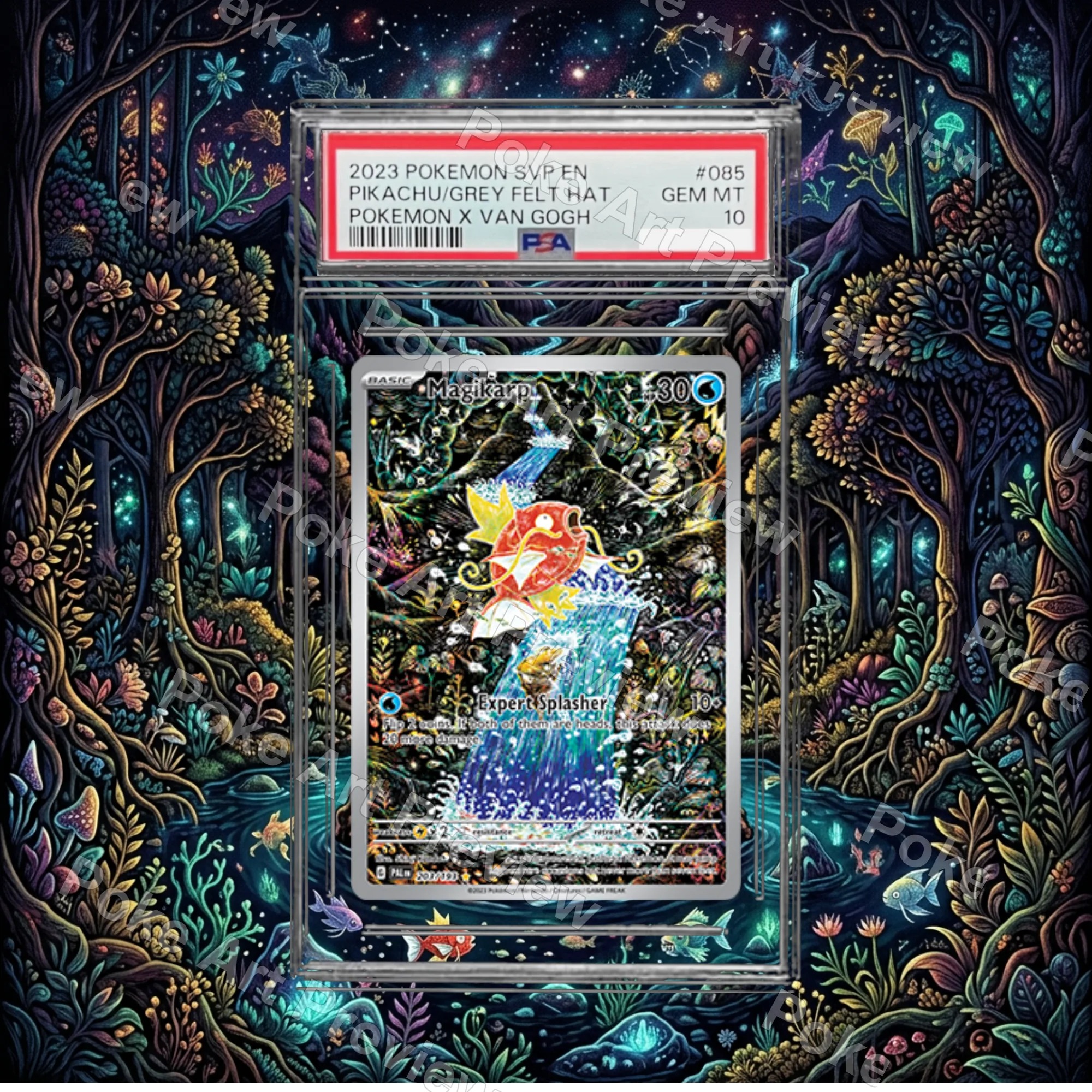 Magikarp Paldea Evolved Pokemon TCG extension art collector display