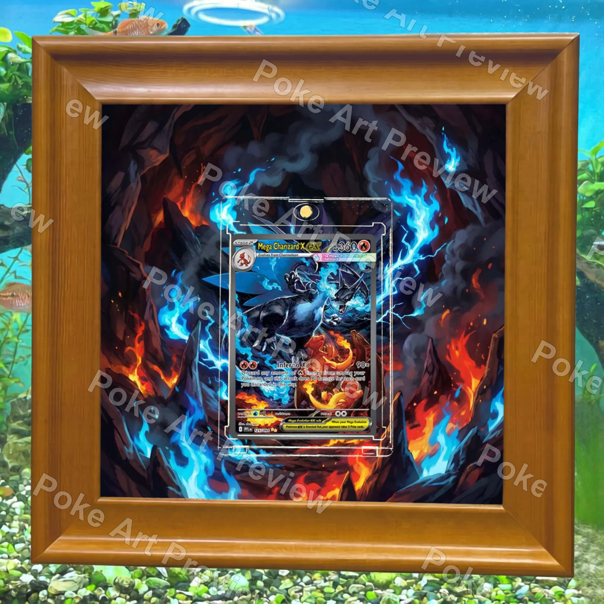 メガリザードンX ex 109/094 ファンタズマルフレイム ポケモンTCG拡張アート コレクター展示用 view 6