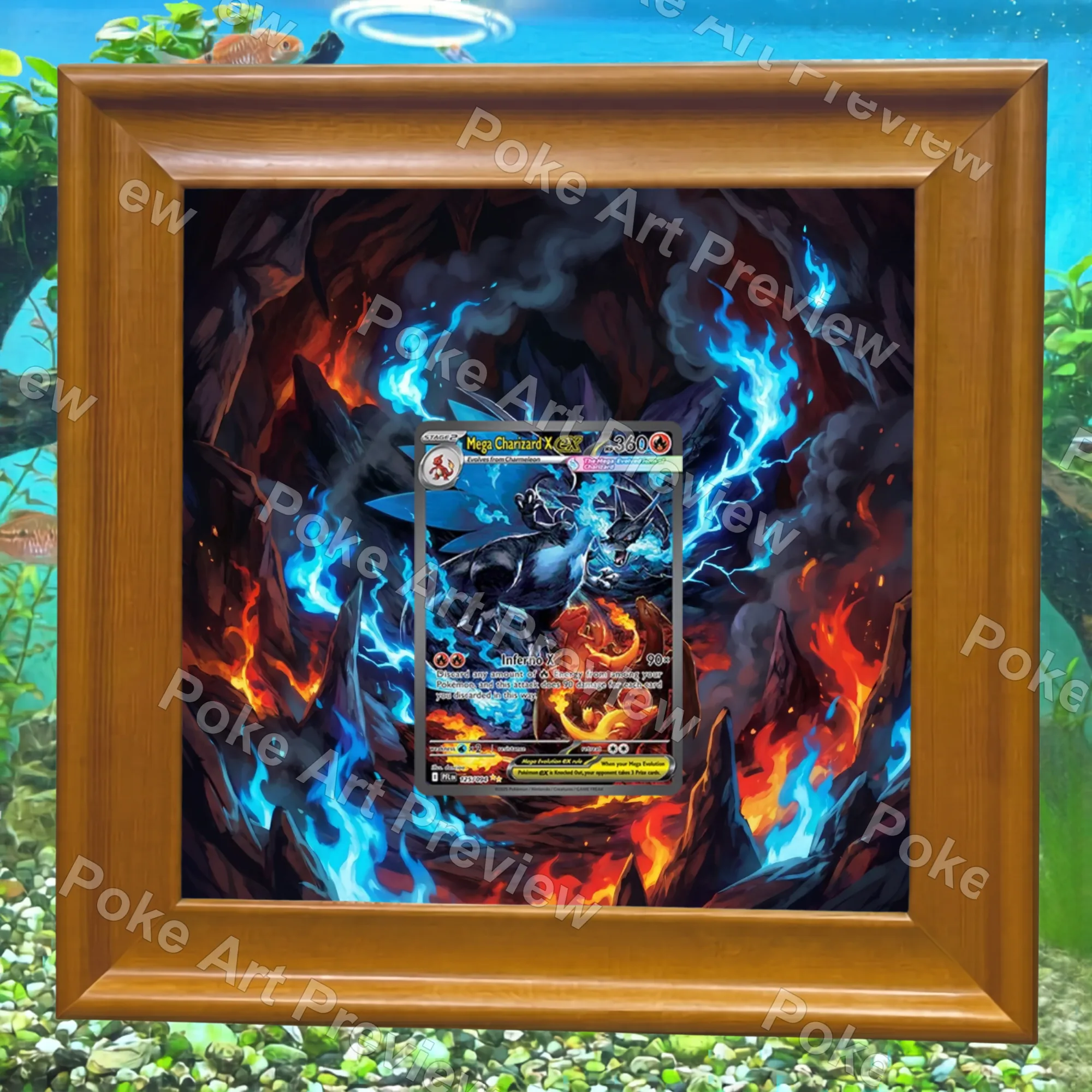 メガリザードンX ex 109/094 ファンタズマルフレイム ポケモンTCG拡張アート コレクター展示用 view 7