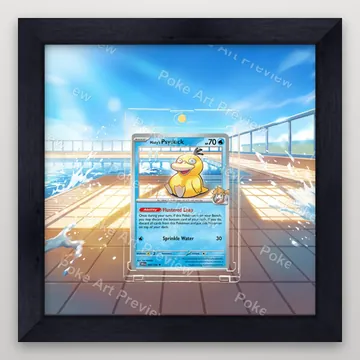 Misty's Psyduck 045/182 Destined Rivals Pokemon TCG extension art collector display view 4