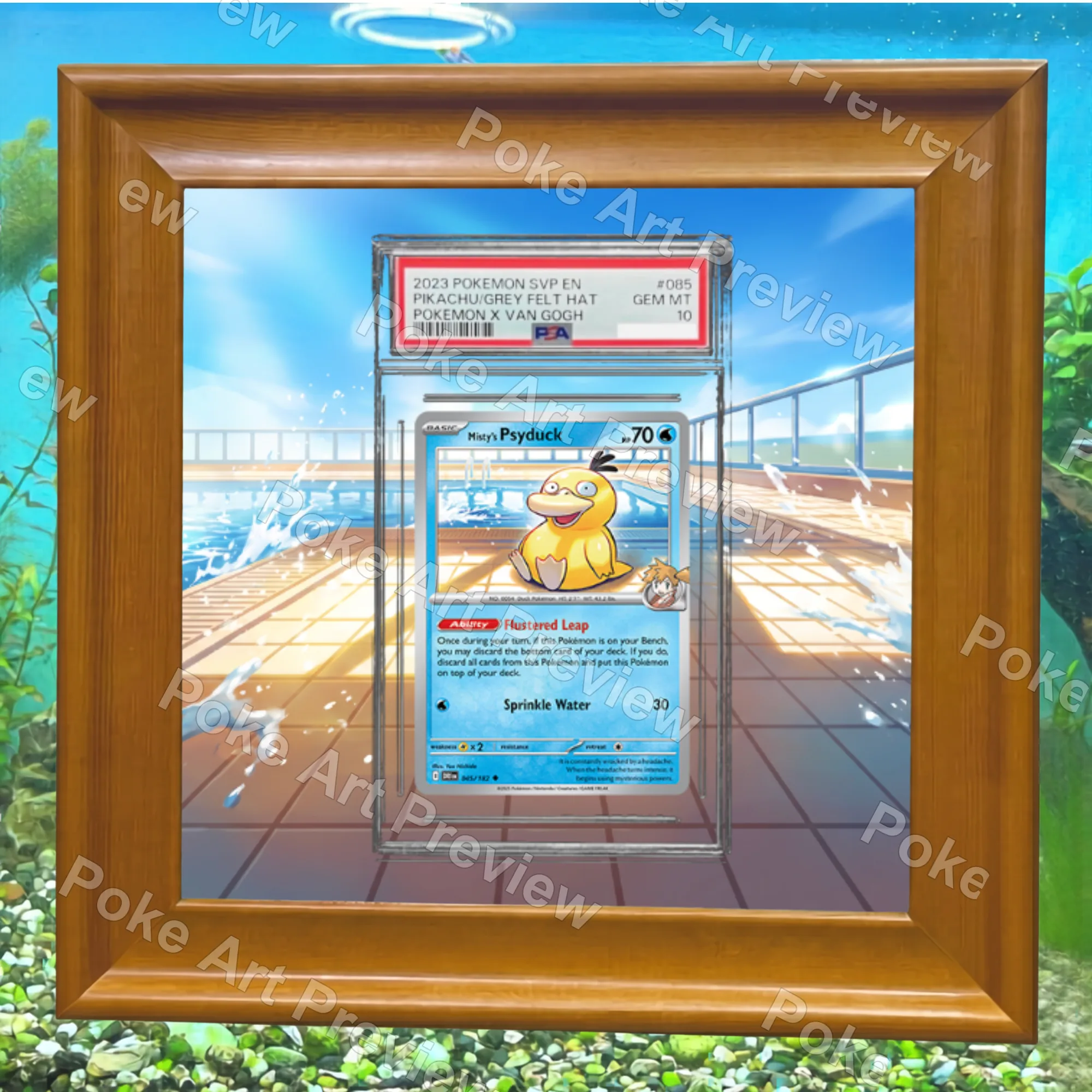 カスミのコダック 045/182 Destined Rivals ポケモンTCG拡張アート コレクター展示用 view 5