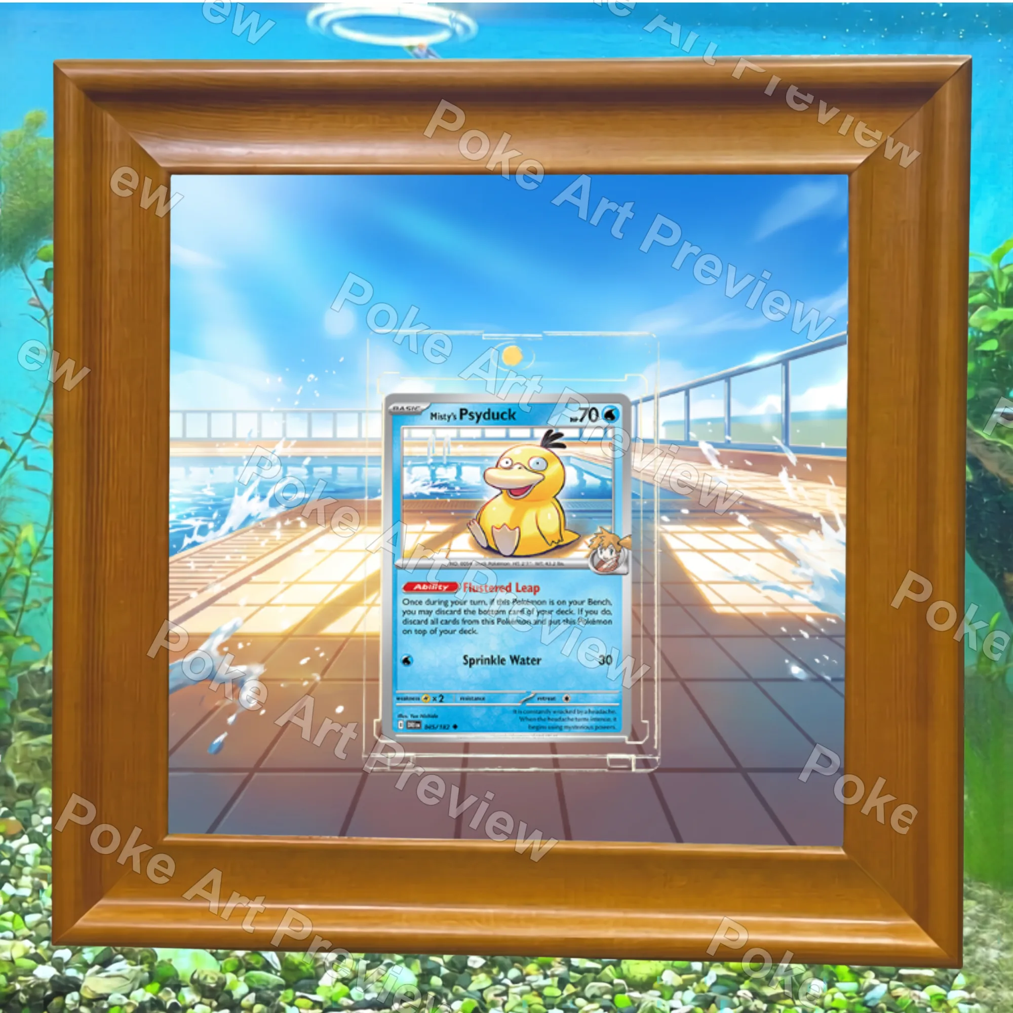 カスミのコダック 045/182 Destined Rivals ポケモンTCG拡張アート コレクター展示用 view 6