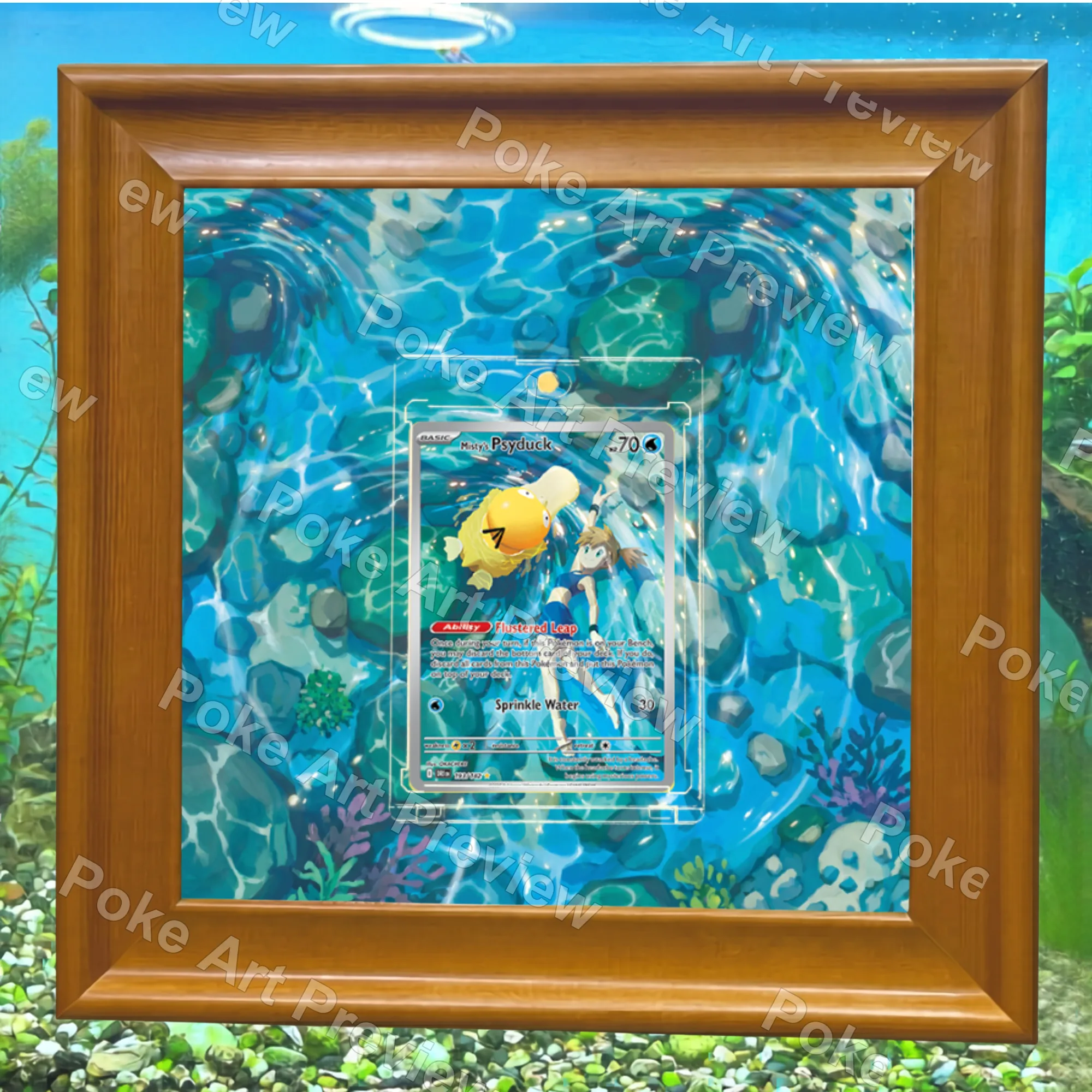Misty's Psyduck 045/182 Destined Rivals set 2 Pokemon TCG extension art collector display view 6
