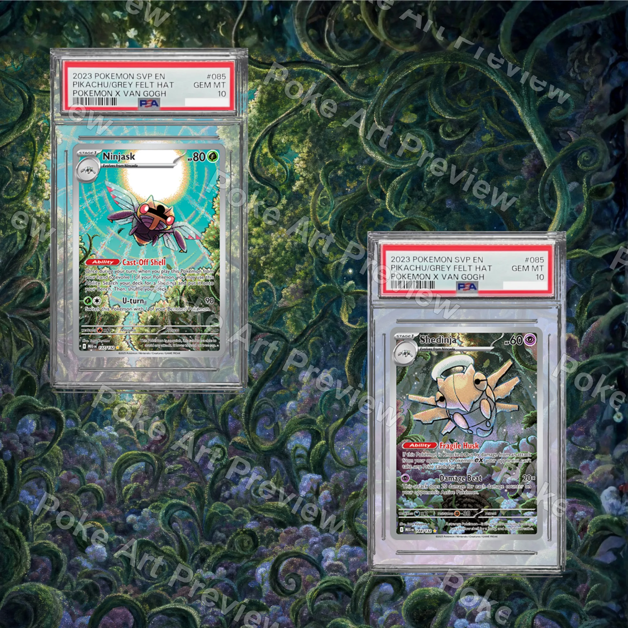 テッカニン 65/063 ヌケニン 072/063 メガシンフォニア M1S ポケモンTCG拡張アート コレクター展示用 view 5