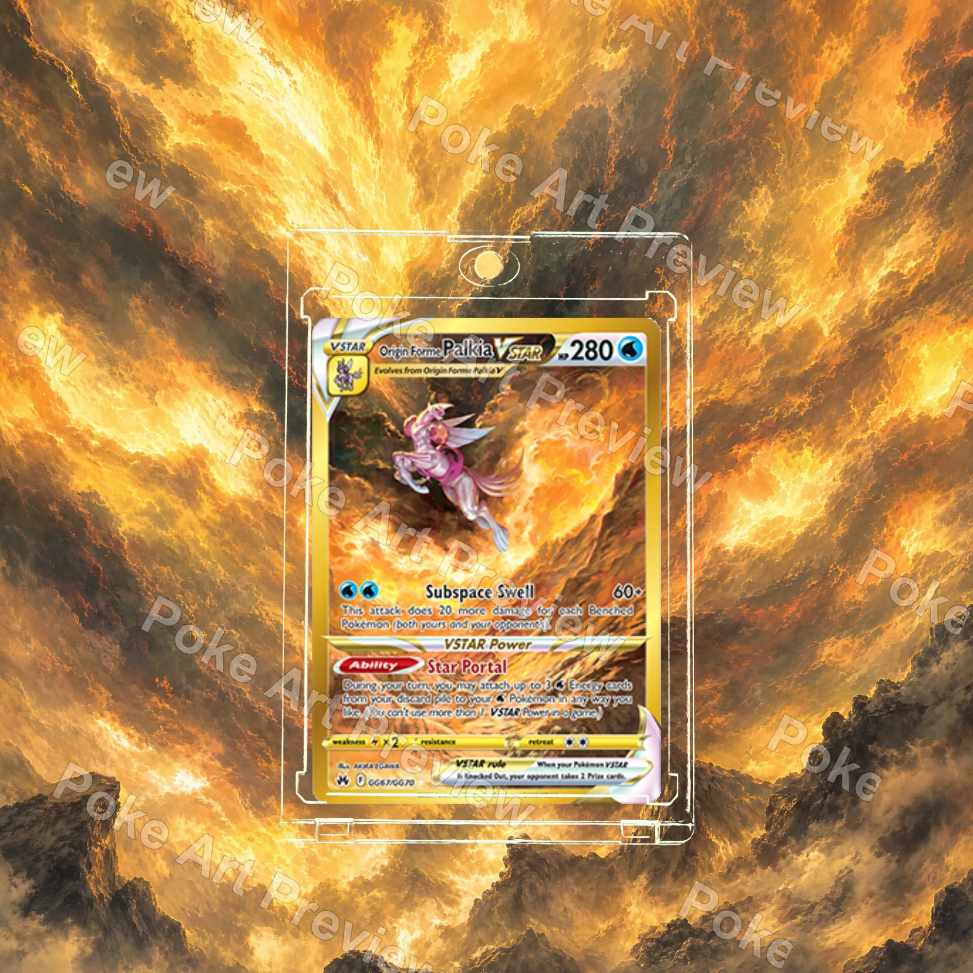 オリジンパルキアVSTAR Crown Zenith ポケモンTCG拡張アート コレクター展示用 view 3