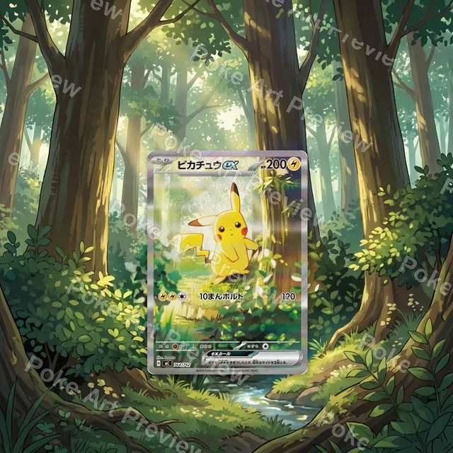 ピカチュウex 764/742 MC ポケモンTCG拡張アート コレクター展示用