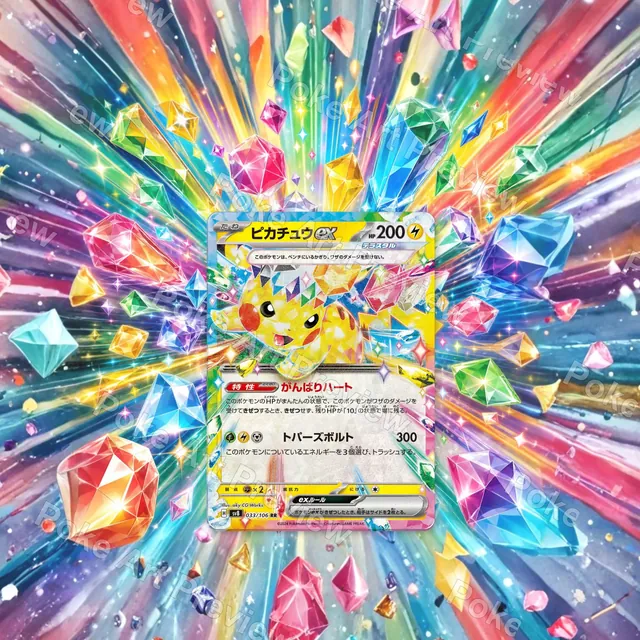 ピカチュウex 033/106 超電ブレイカー ポケモンTCG拡張アート コレクター展示用