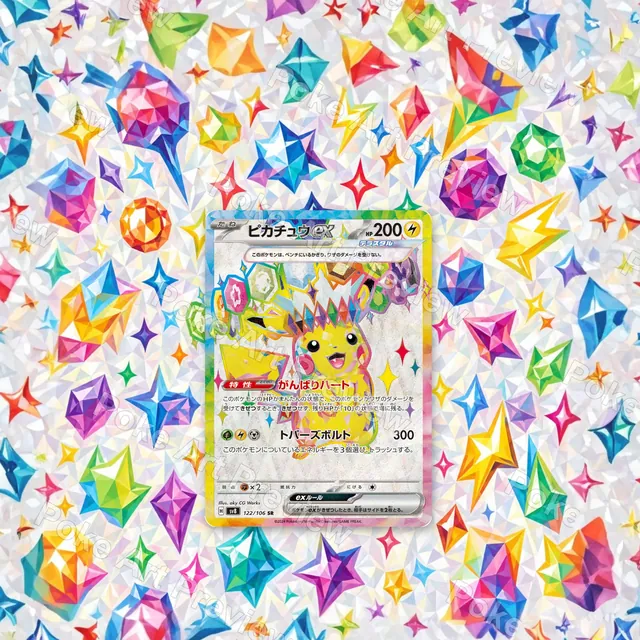 ピカチュウex 122/106 超電ブレイカー ポケモンTCG拡張アート コレクター展示用