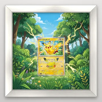 Pikachu 031/103 M6a Pokemon TCG extension art collector display view 4