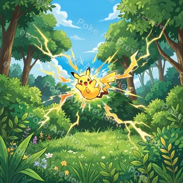 Pikachu 031/103 M6a Pokemon TCG extension art collector display view 5