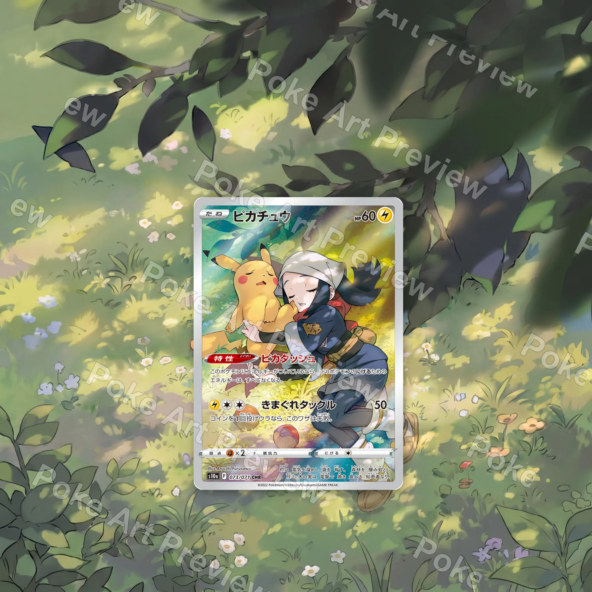 ピカチュウ 073/071 ダークファンタズマ ポケモンTCG拡張アート コレクター展示用