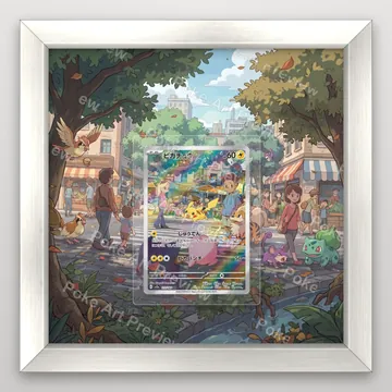 Pikachu 173/165 Pokemon Card 151 Pokemon TCG extension art collector display view 4