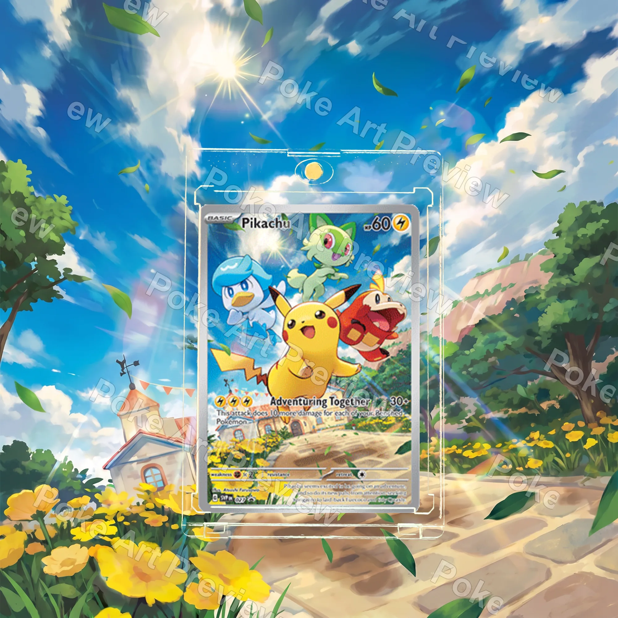 ピカチュウ SVP 027 Adventuring Together プロモ ポケモンTCG拡張アート コレクター展示用 view 3