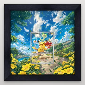 Pikachu SVP 027 Adventuring Together promo set 2 Pokemon TCG extension art collector display view 4