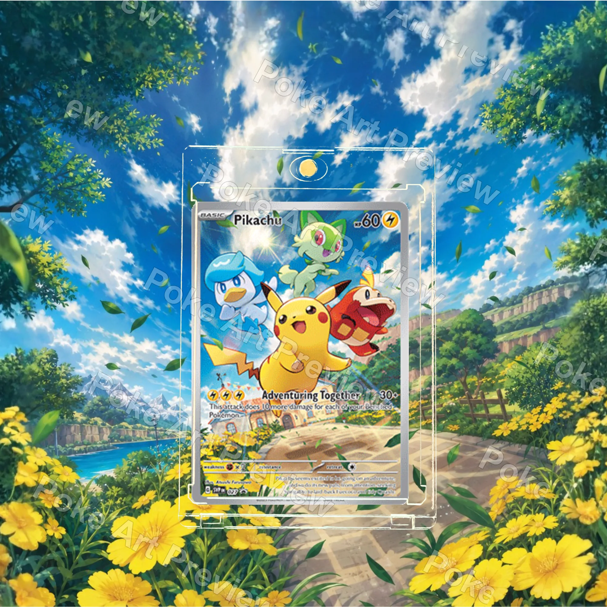 ピカチュウ SVP 027 Adventuring Together プロモ Set 2 ポケモンTCG拡張アート コレクター展示用 view 3