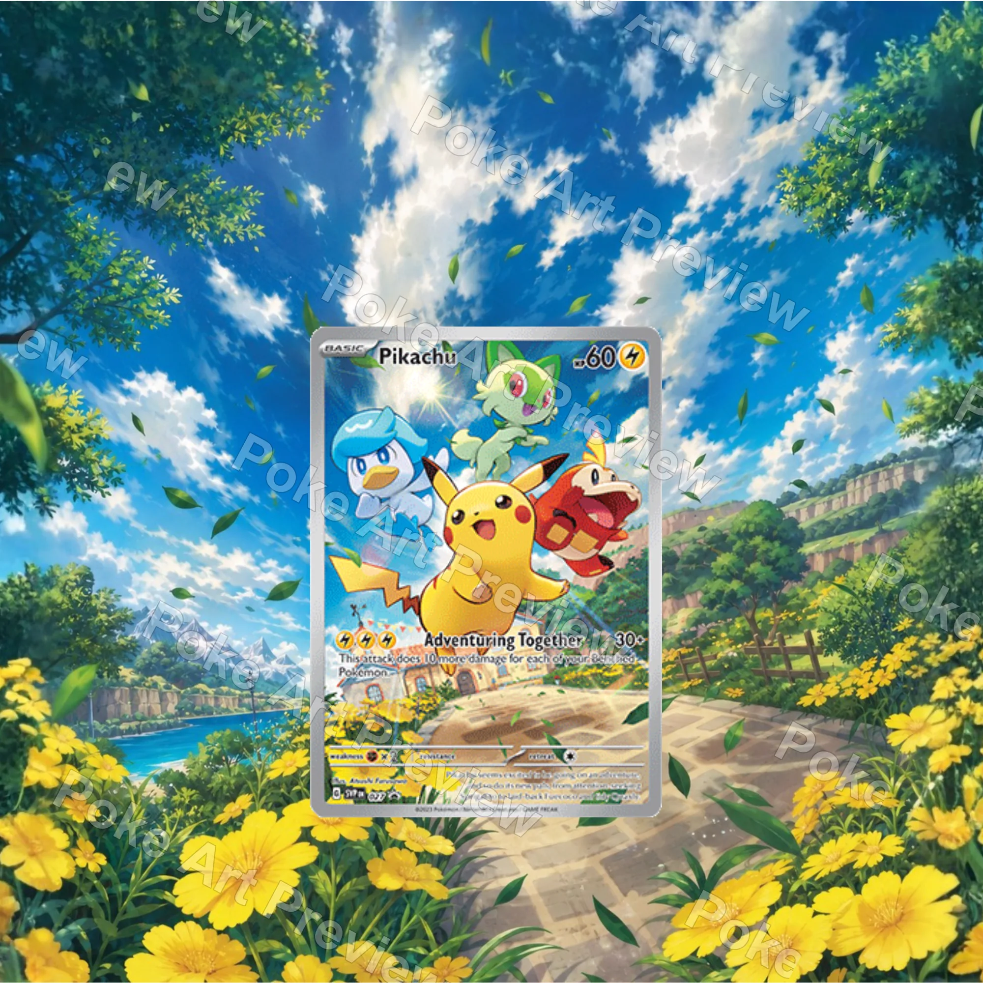 ピカチュウ SVP 027 Adventuring Together プロモ Set 2 ポケモンTCG拡張アート コレクター展示用