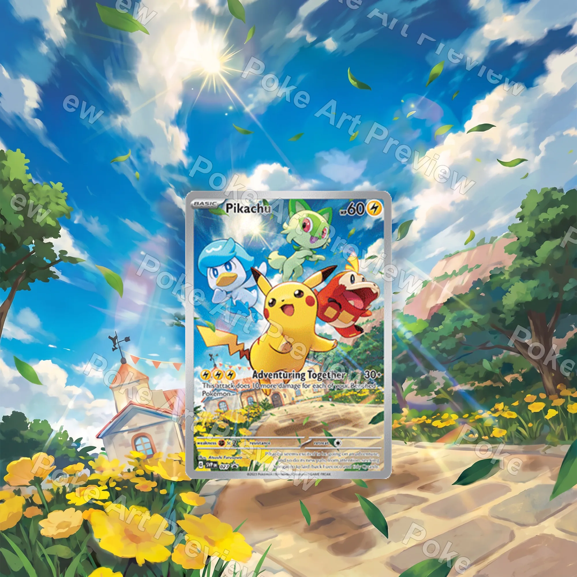 ピカチュウ SVP 027 Adventuring Together プロモ ポケモンTCG拡張アート コレクター展示用
