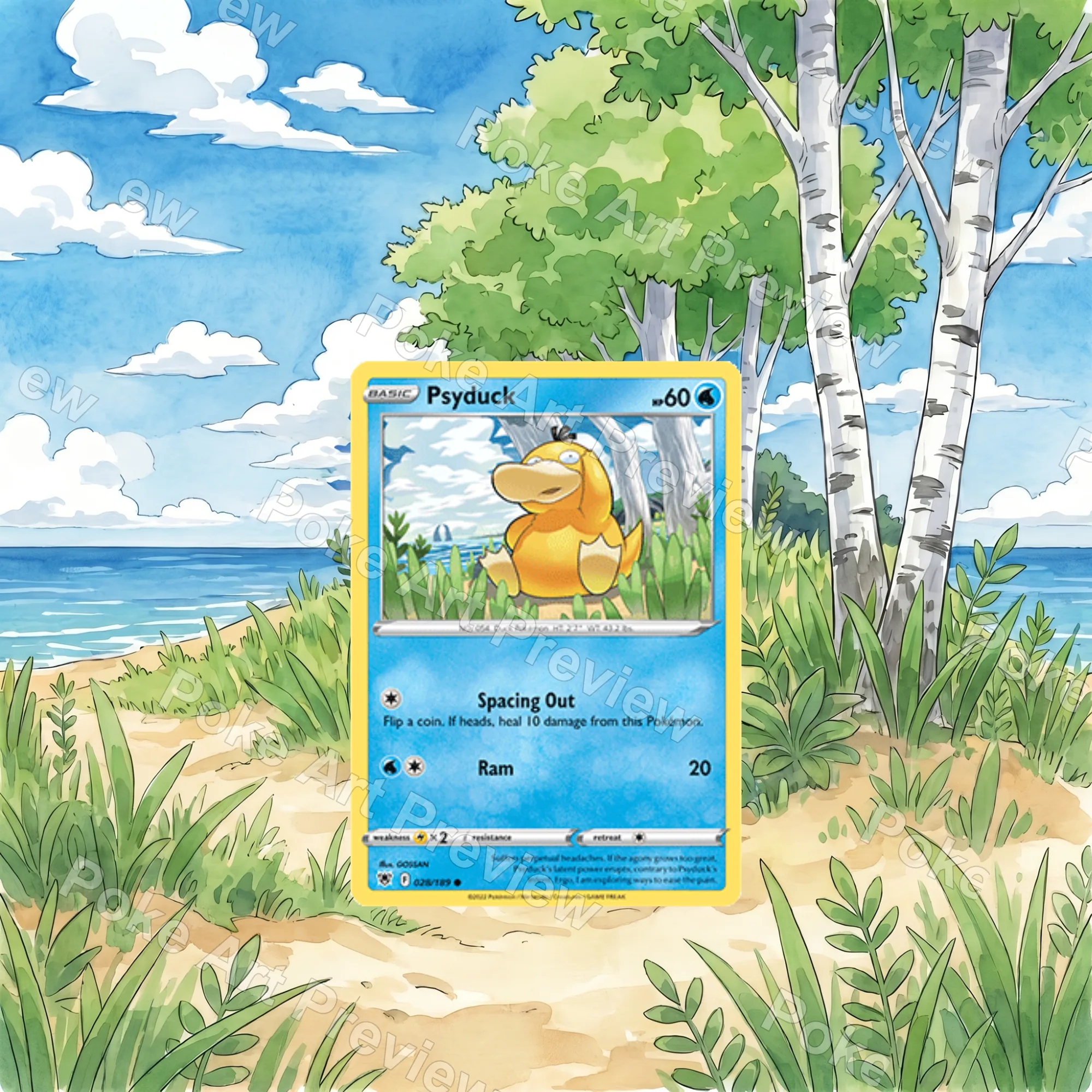 コダック 28/189 Astral Radiance ポケモンTCG拡張アート コレクター展示用