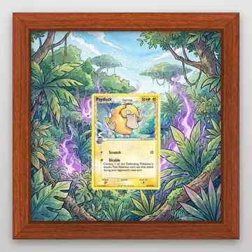 Psyduck Delta Species 81/110 EX Holon Phantoms set 2 Pokemon TCG extension art collector display view 2