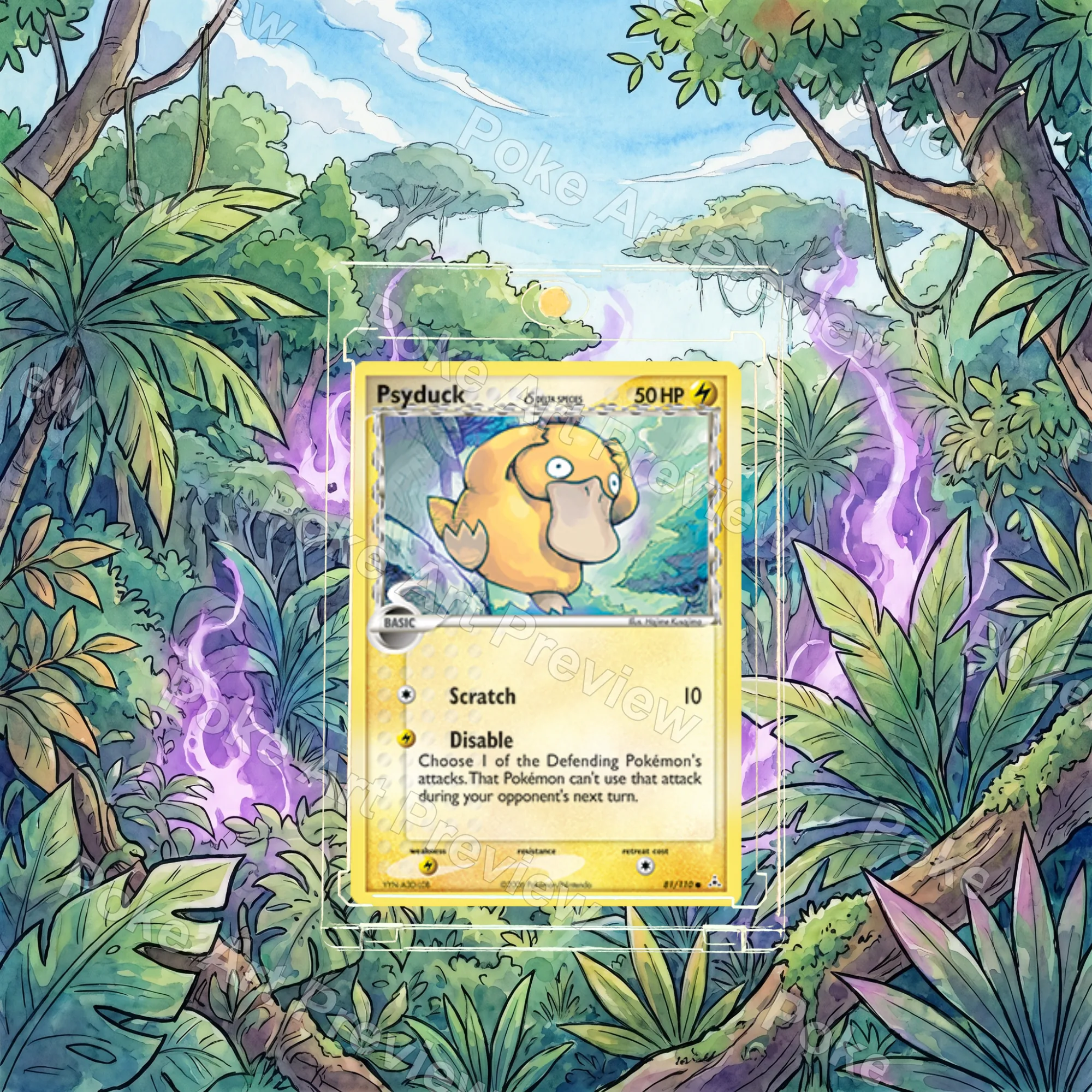 コダック δ 81/110 EX Holon Phantoms Set 2 ポケモンTCG拡張アート コレクター展示用 view 3