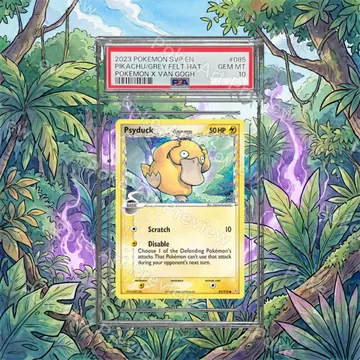 Psyduck Delta Species 81/110 EX Holon Phantoms set 2 Pokemon TCG extension art collector display view 7