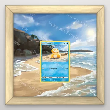Psyduck 024/203 Evolving Skies Pokemon TCG extension art collector display view 3