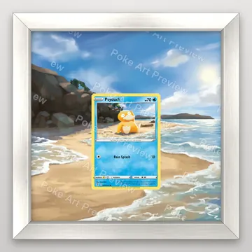 Psyduck 024/203 Evolving Skies Pokemon TCG extension art collector display view 5