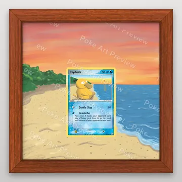 可達鴨 70/112 EX FireRed LeafGreen 海灘 Pokemon TCG 延伸藝術 收藏展示 view 2